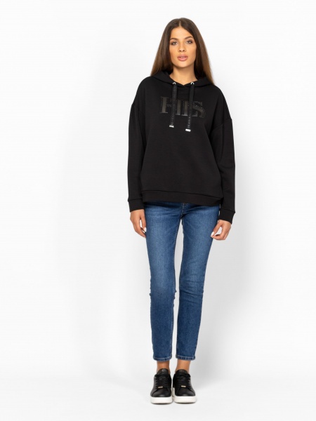 T04030 2 LF Style | Μπλούζα φούτερ με κουκούλα